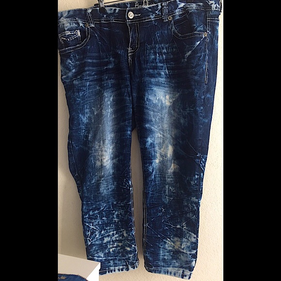 Denim bleached pants🔥🔥 - Picture 1 of 2